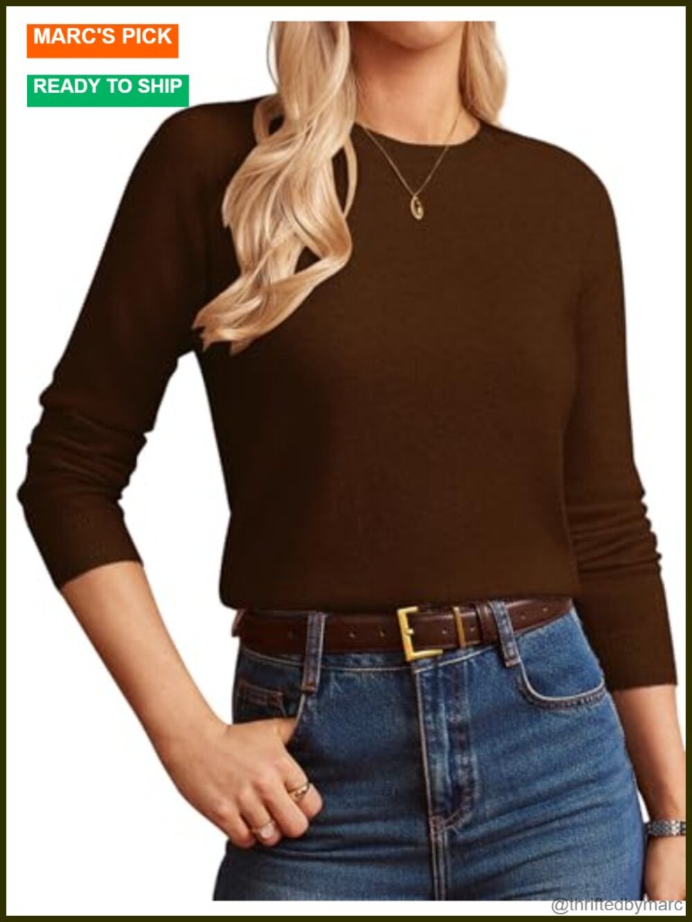 Merino Wool Cashmere Crew Neck Pullover Sweater